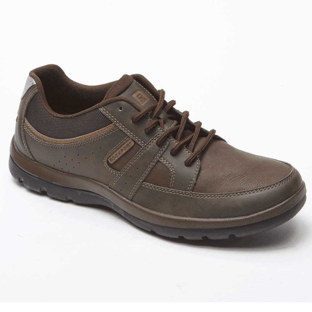 Tenis Rockport Homem Marrom - Get Your Kicks Blucher - 40159DKMF